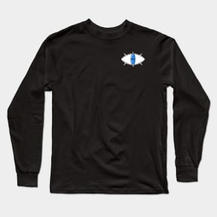 Oblong Eye Design (Upper Corner) Long Sleeve T-Shirt